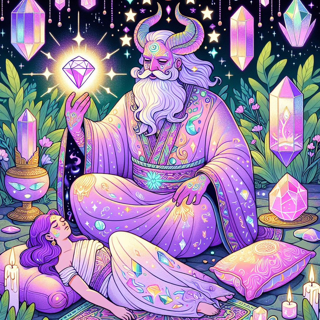 Receiving a spirit healing from a benevolent spirit during a journey where your organs are replaced with crystals (dismemberment).